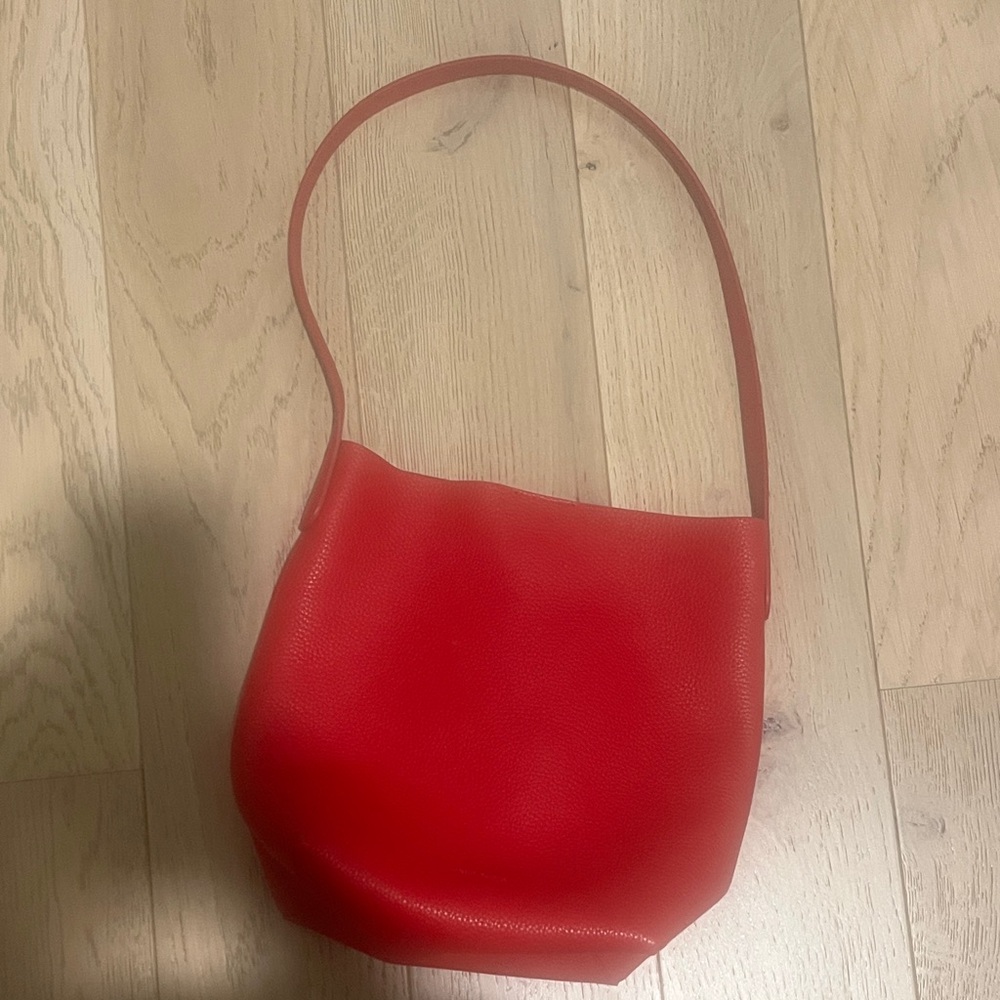 Mansur Gavriel Scarlet Leather Shoulder Bag